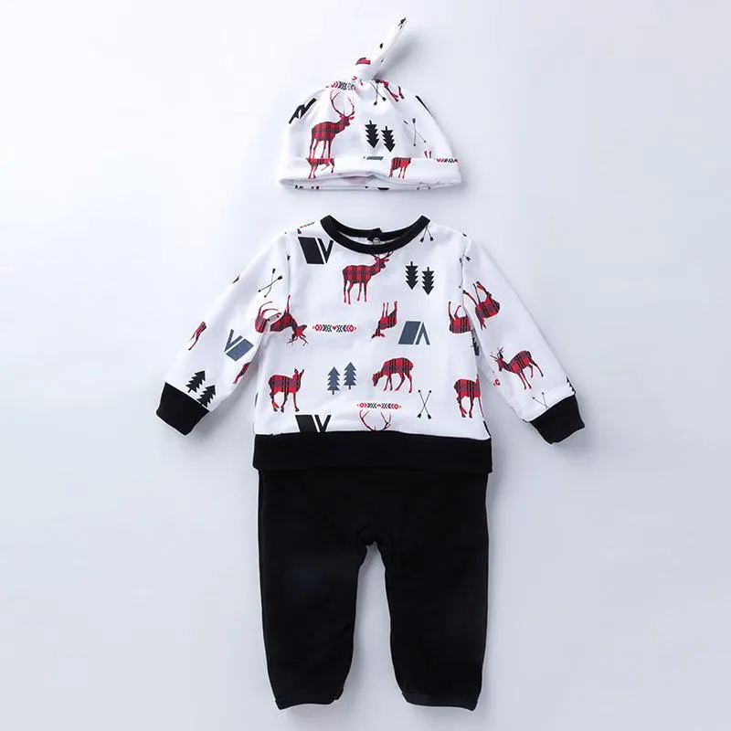 2-piece Cartoon Jumpsuits and Hat Sets for Baby