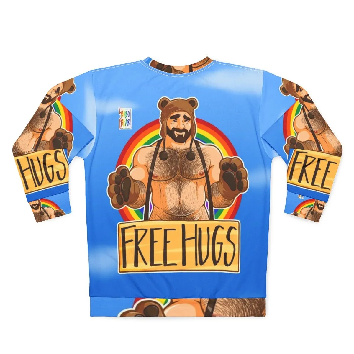 Adam Likes Hugs Gay Pride Sweatshirt for the Bear Community