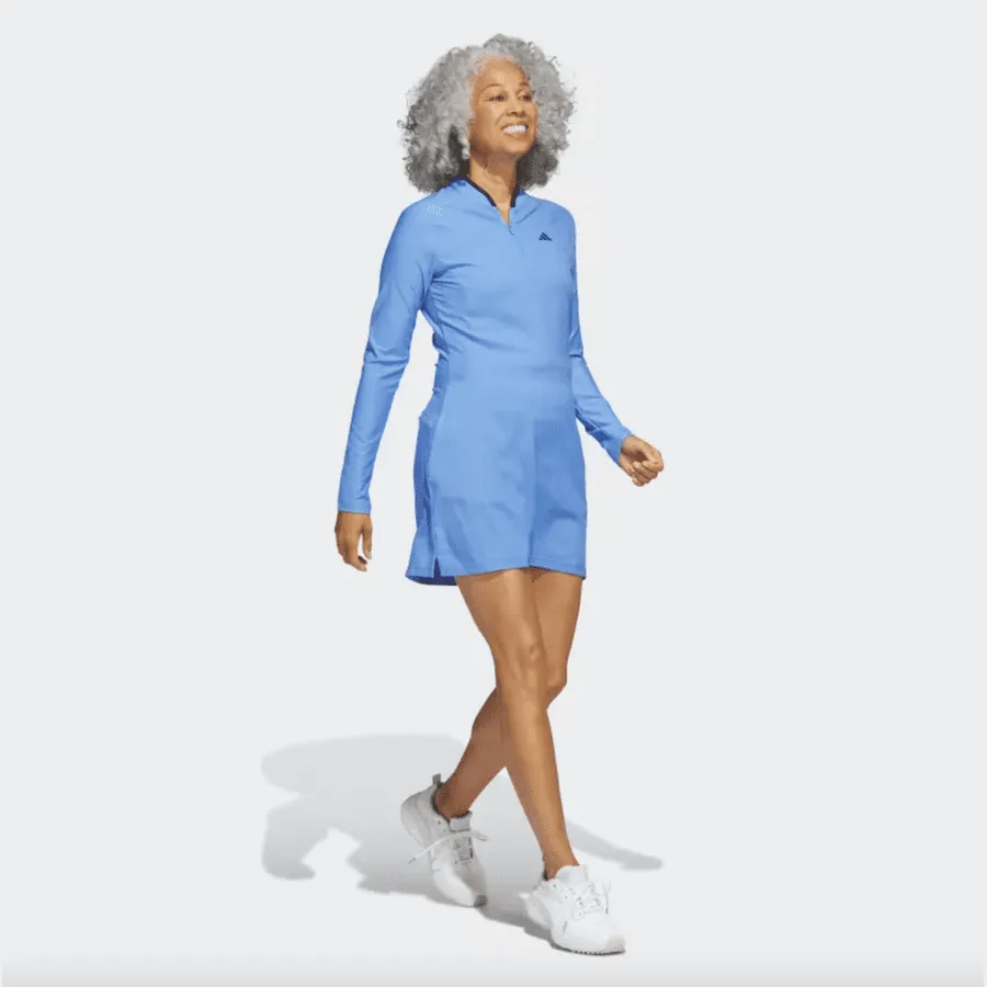 Adidas Long Sleeve Golf Dress - Blue