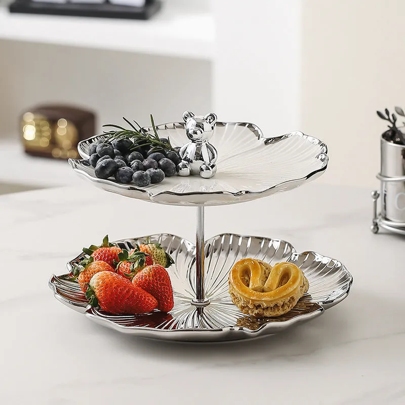 Affordable Luxury Style Multi-layer Fruit Plate Snack Set Plate Storage