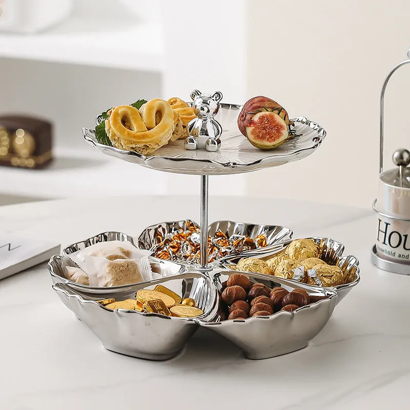 Affordable Luxury Style Multi-layer Fruit Plate Snack Set Plate Storage