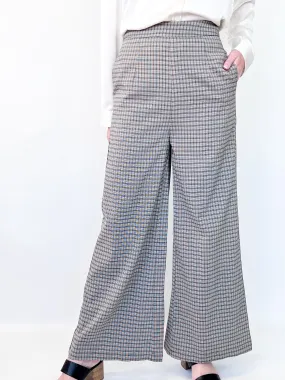 Alex - Wide Leg Plaid Pants