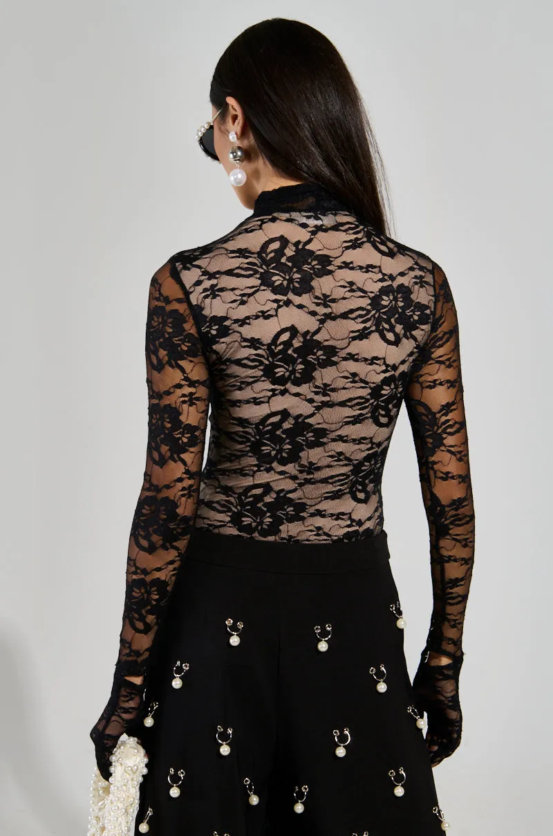 ALL THE ATTENTION LACE GLOVE BODYSUIT