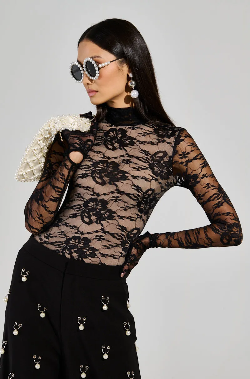 ALL THE ATTENTION LACE GLOVE BODYSUIT