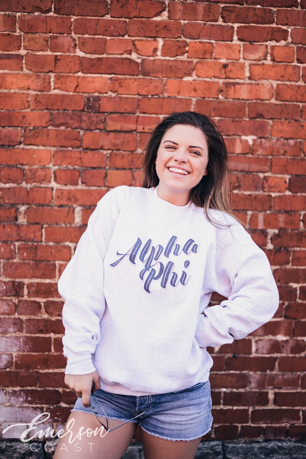 Alpha Phi Ash Gray Sweatshirt