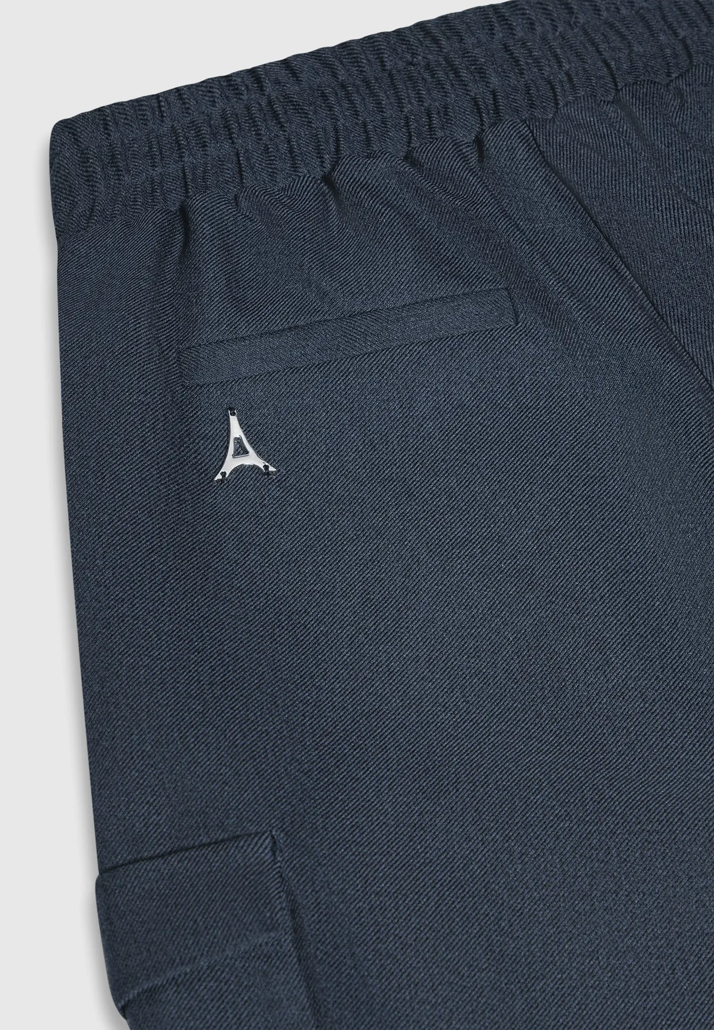 Angular Pocket Cargo Pants - Navy