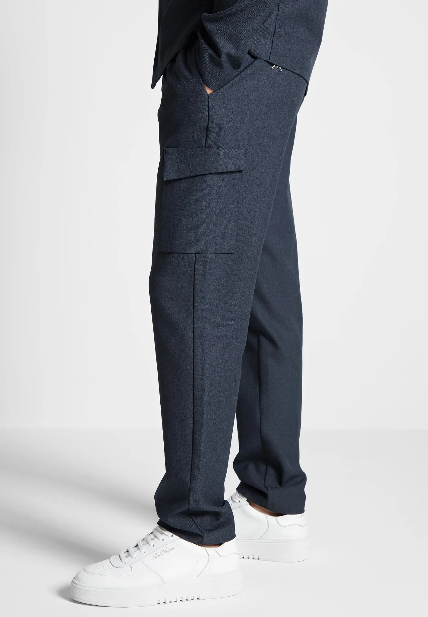 Angular Pocket Cargo Pants - Navy