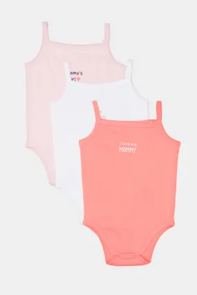 Babies Assorted Printed Bodysuit Set (Pack Of 3)