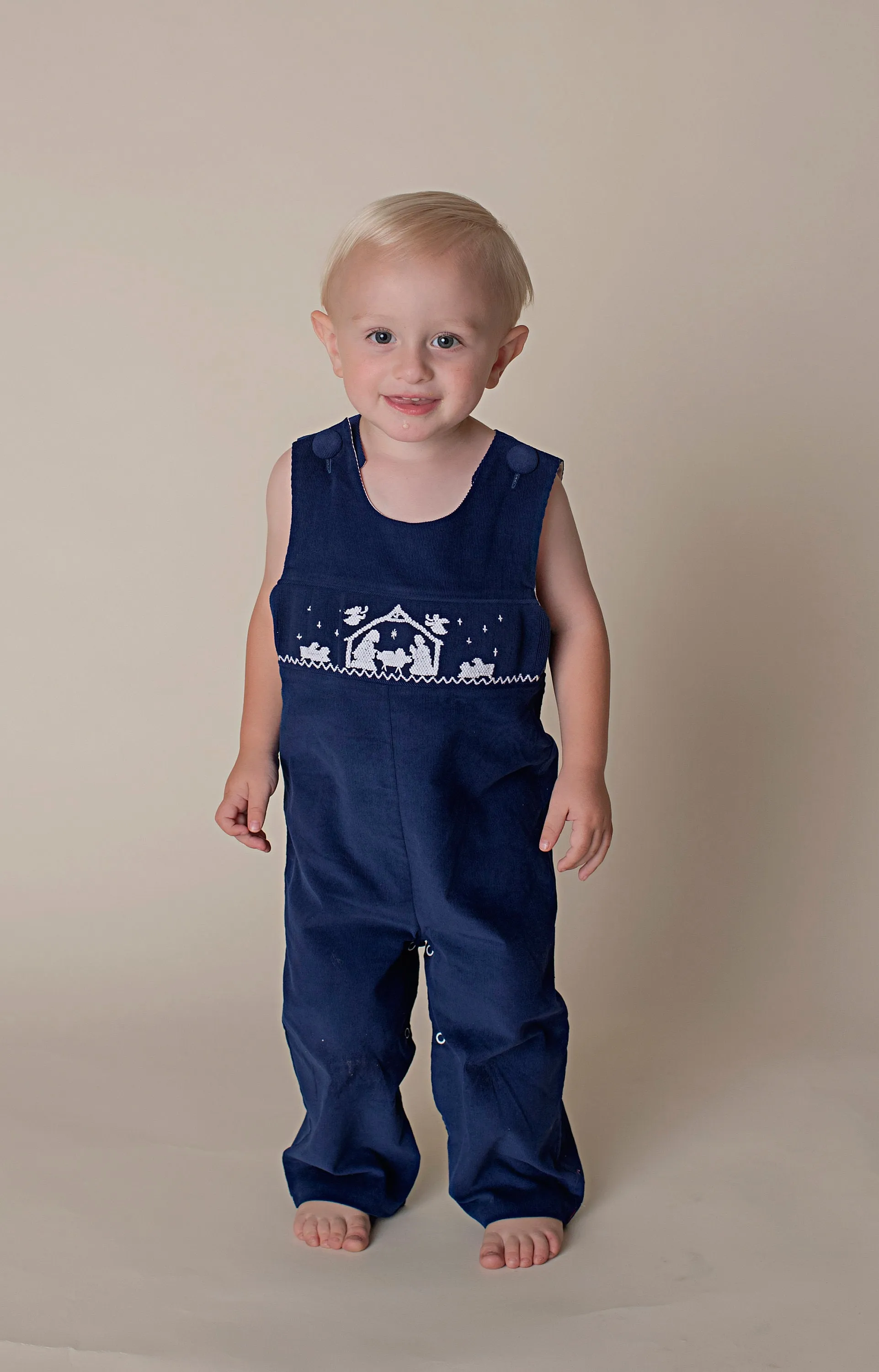 BABY JESUS NATIVITY LONGALL NAVY