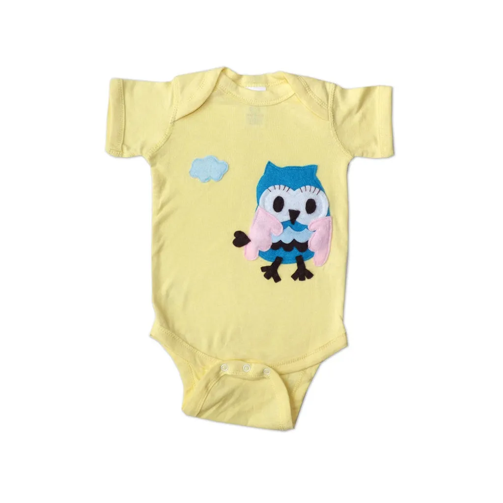 Baby Onesie - 3D Flying Owl