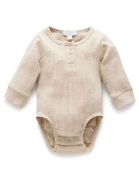 Biscuit Rib Henley Bodysuit