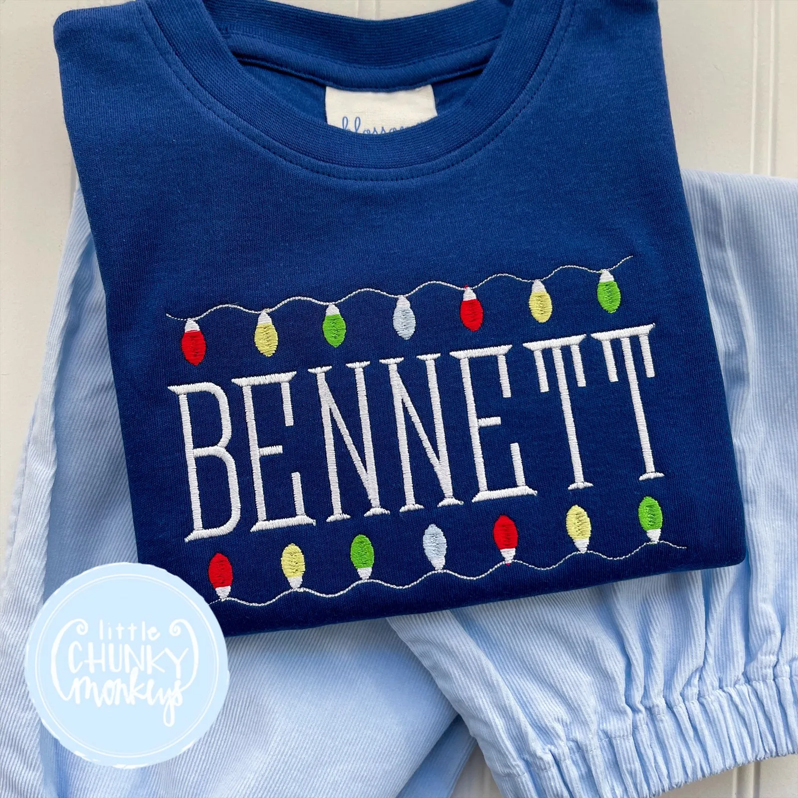 Boy Shirt - Name with Lights