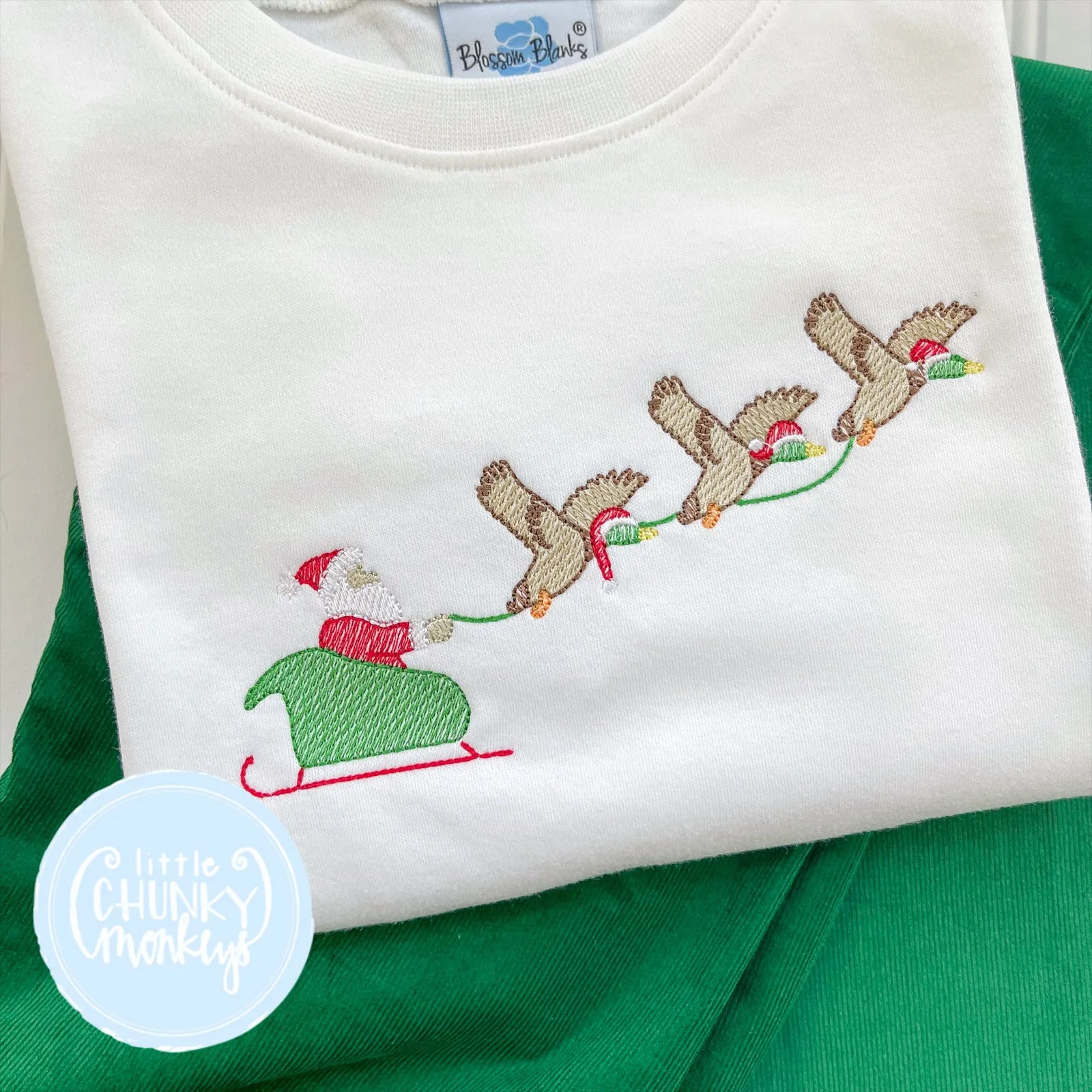 Boy Shirt - Santa with Mallards