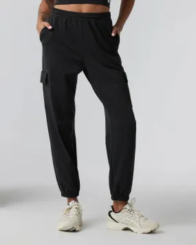 Boyfriend Cargo Jogger - Black