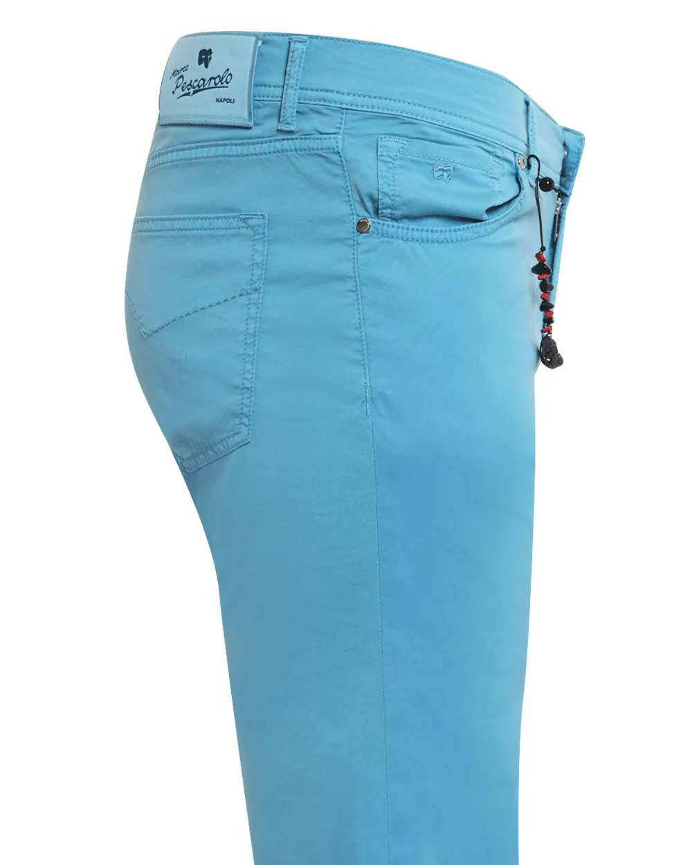 Bright Blue Cotton Blend Lightweight Stretch Chino Pant