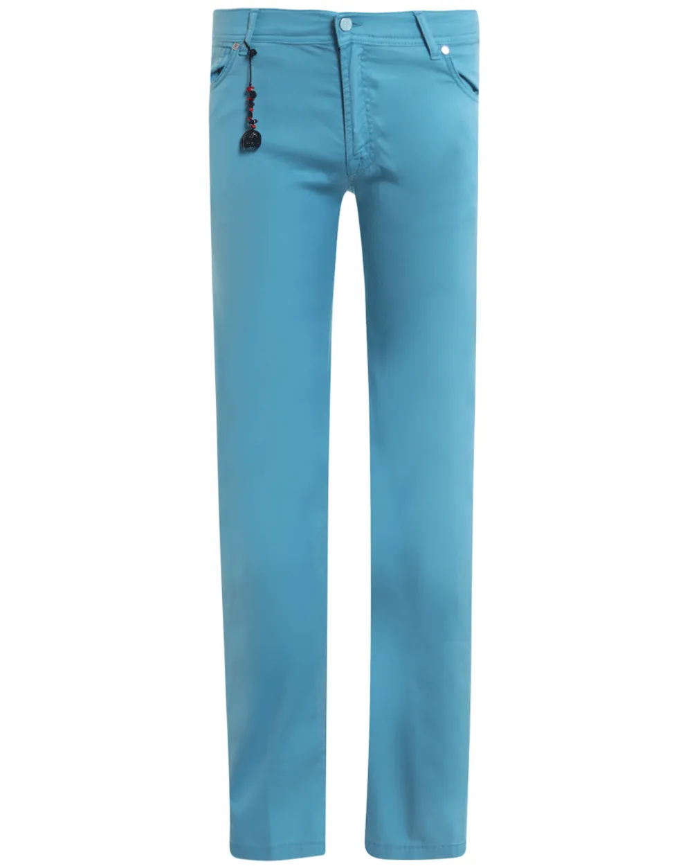 Bright Blue Cotton Blend Lightweight Stretch Chino Pant