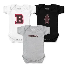 Brown Bears 3-Pack Bodysuits