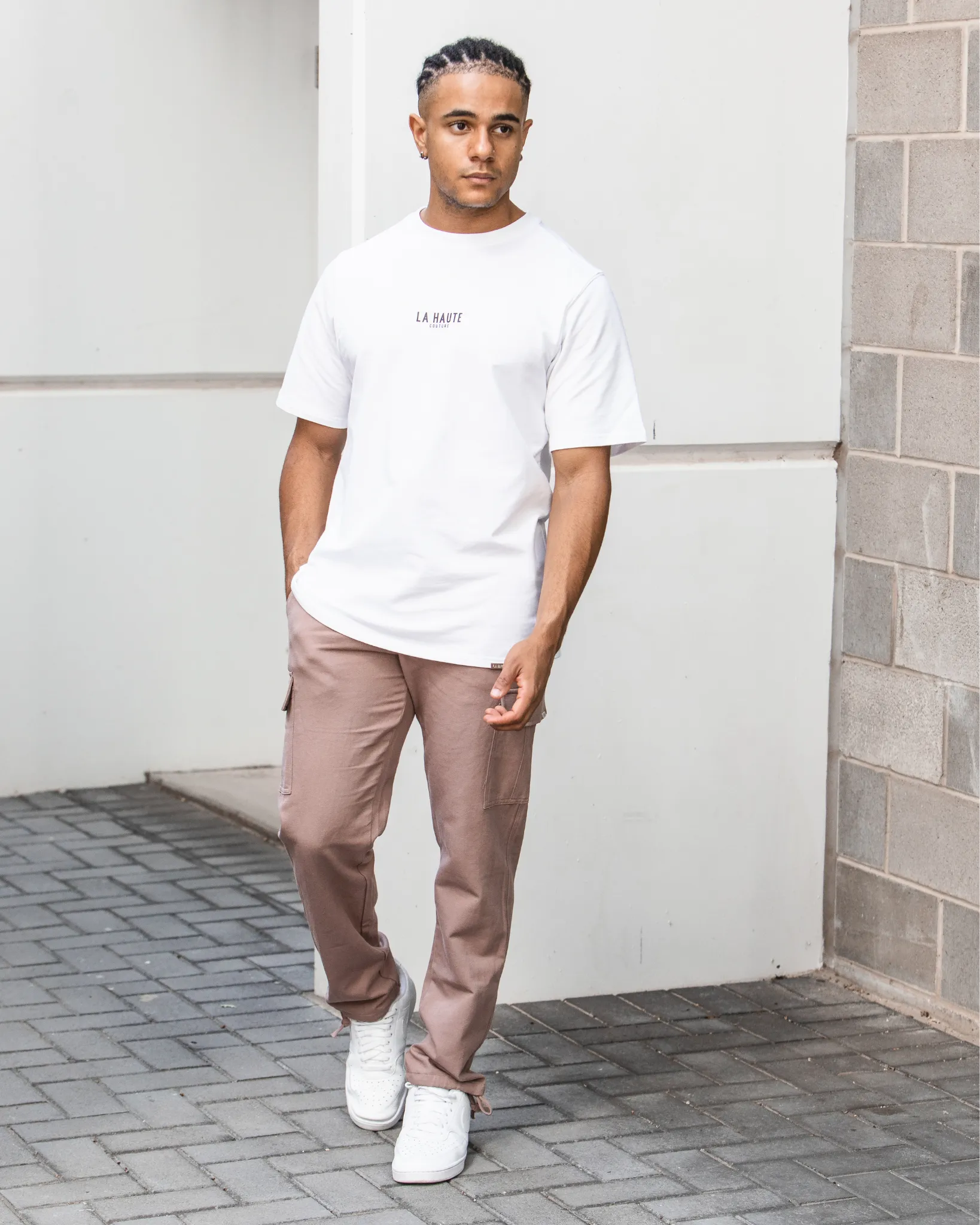 Brown Relaxed Cargo Pants