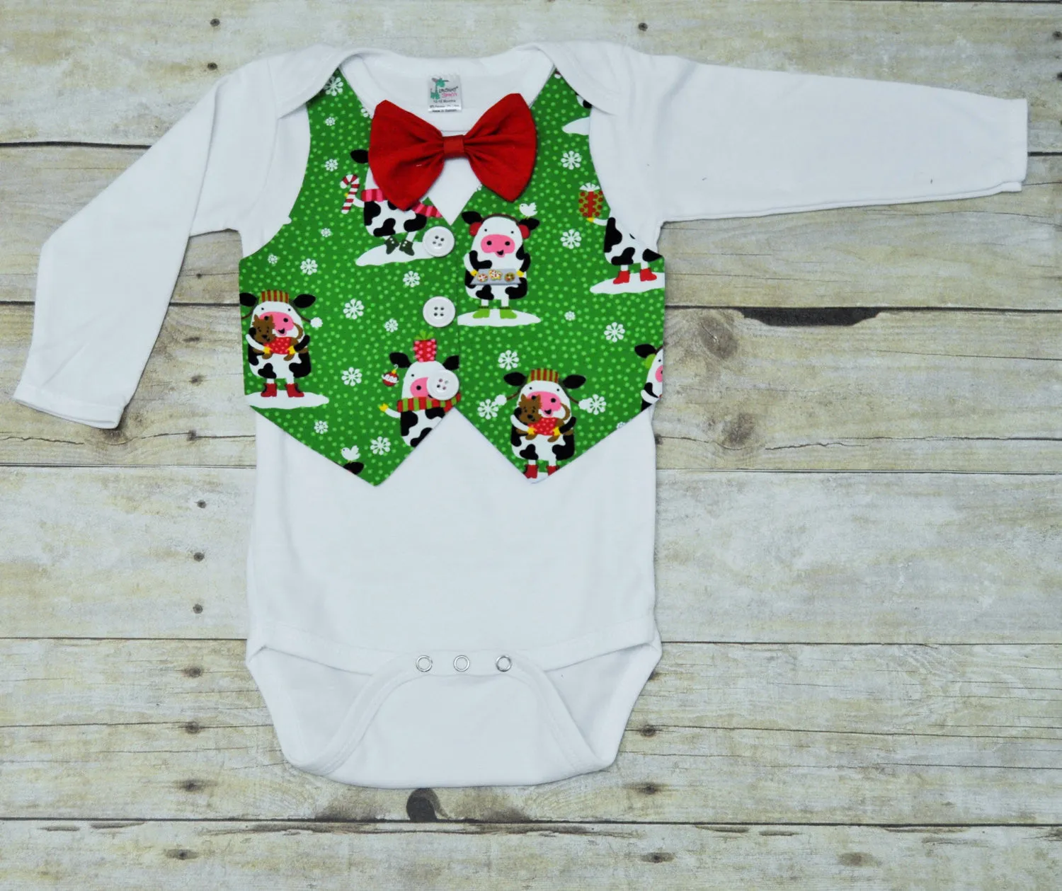 christmas cow shirt, christmas bodysuit, christmas vest, christmas shirt, cow baby vest, holiday vest, first christmas bodysuit, shirt