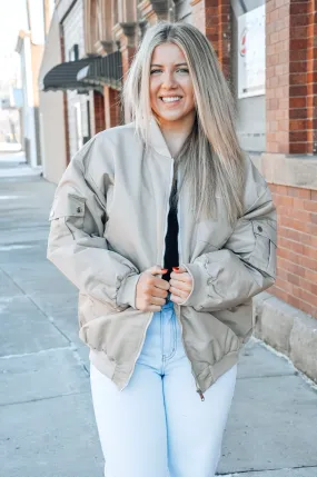 Classic Oversized Bomber Jacket