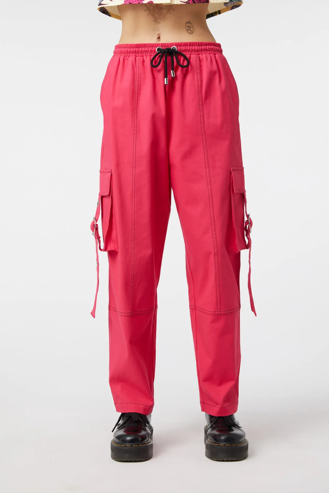 Contrast Stitch School Cargo Pant