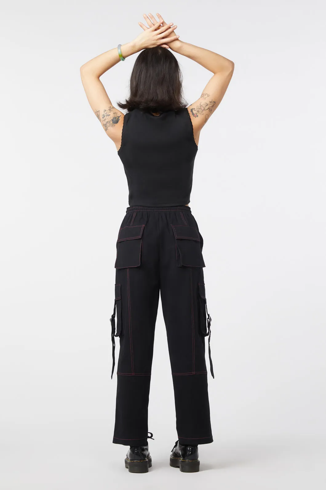 Contrast Stitch School Cargo Pant