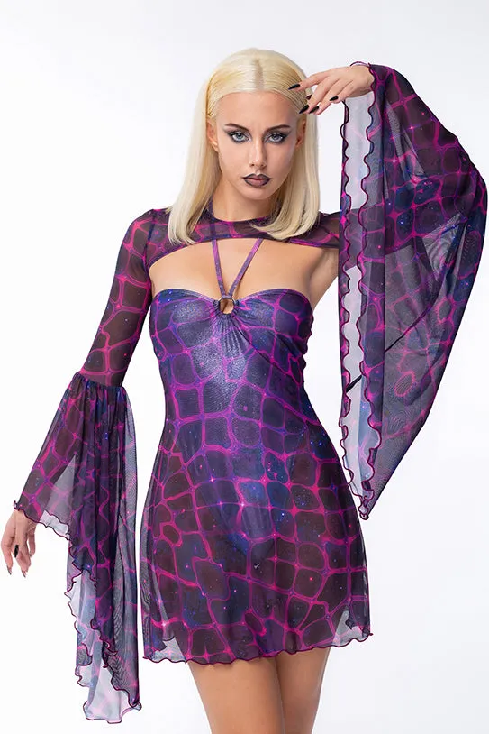 Cosmic Witch Bodysuit Outlined Dress