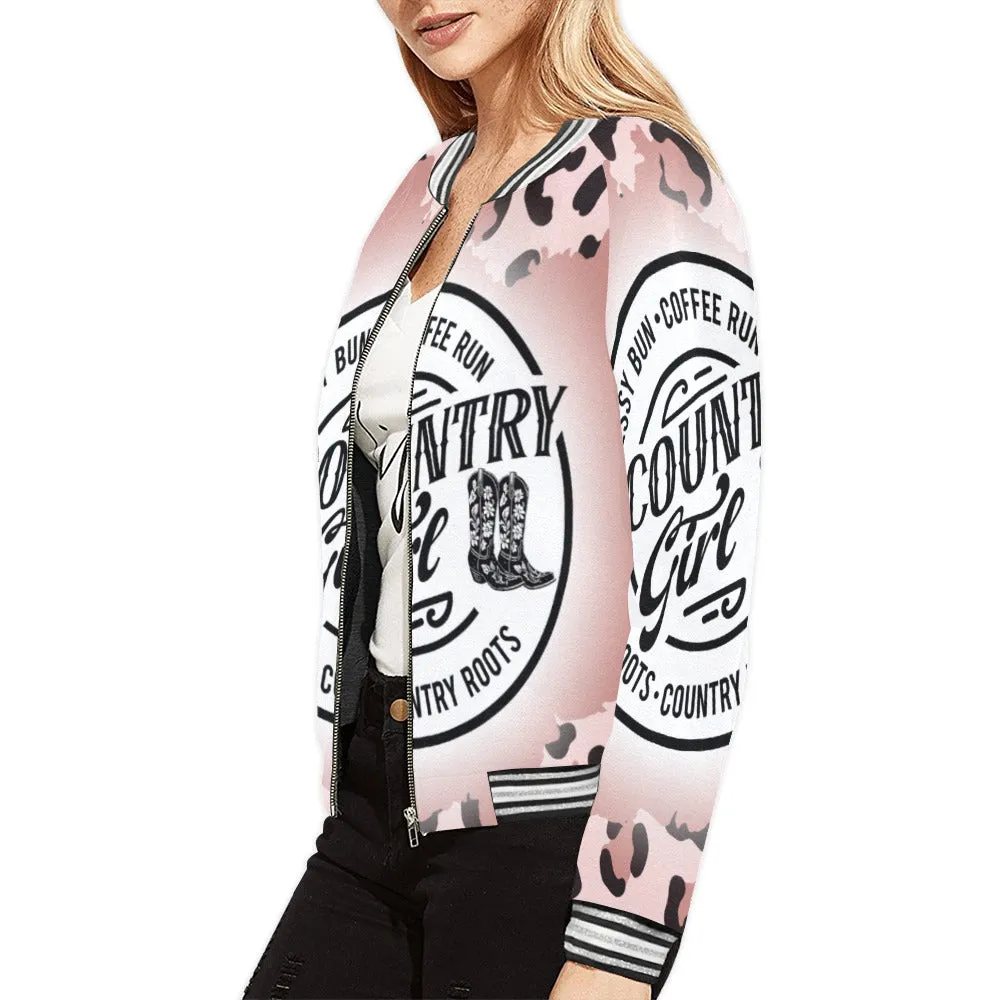 Country Girl awd319 Bomber Jacket for Women