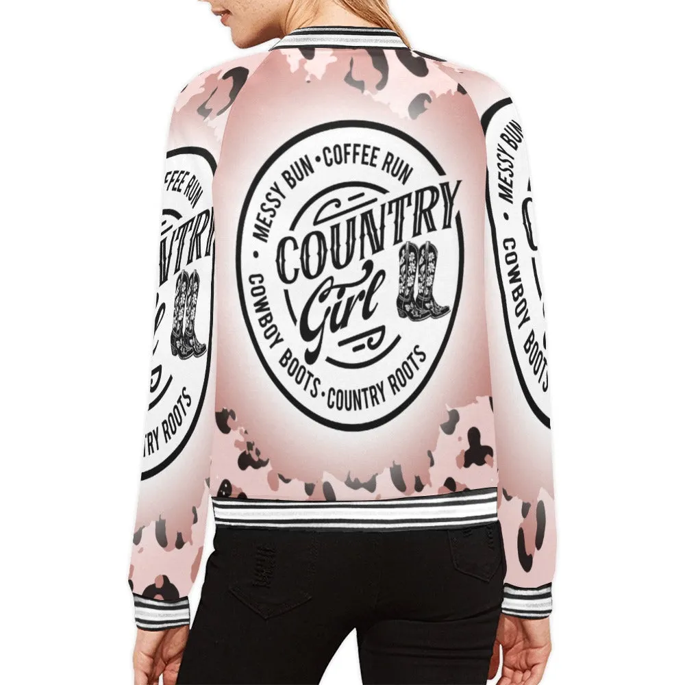 Country Girl awd319 Bomber Jacket for Women