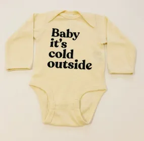 CREAM BABY IT’S COLD OUTSIDE BODYSUIT