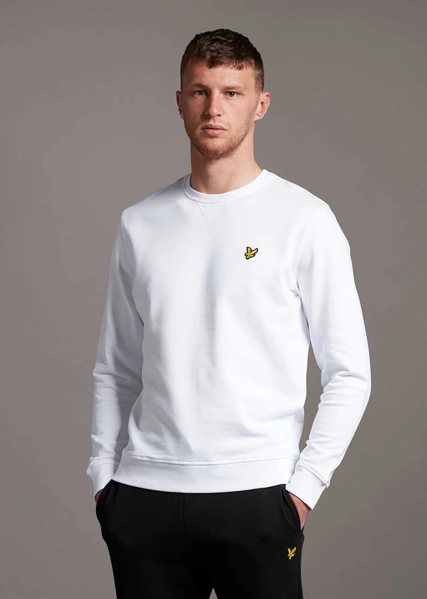 Crew neck sweatshirt - white