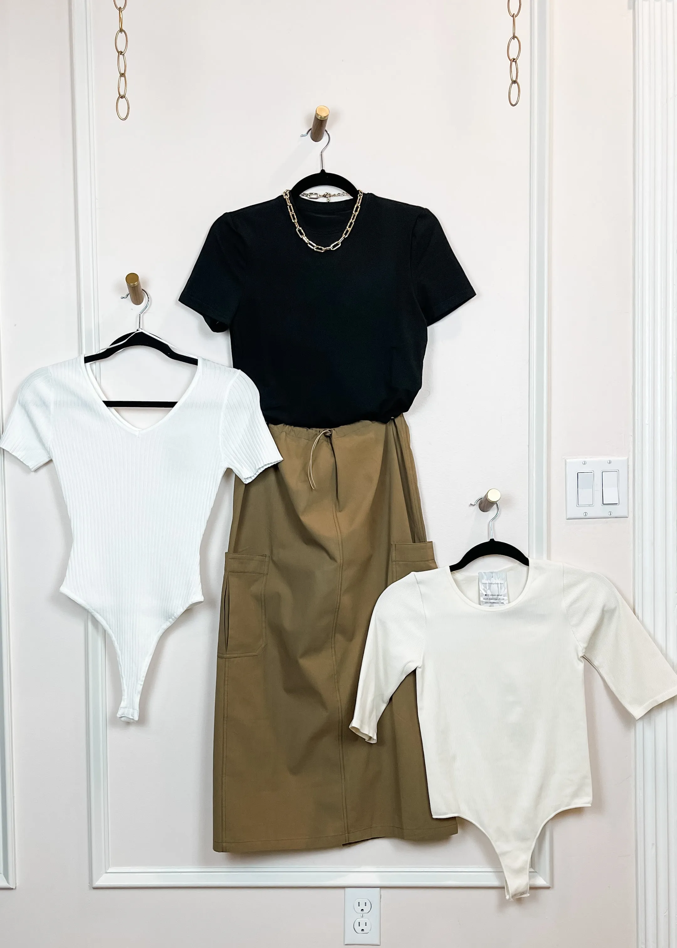 Crème brûlée, Short Sleeve Ribbed Bodysuit, Cream