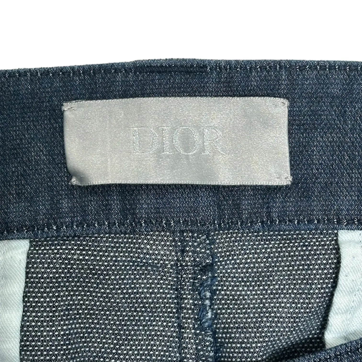 Dior Denim Cargo Pants Indigo Pre-Owned