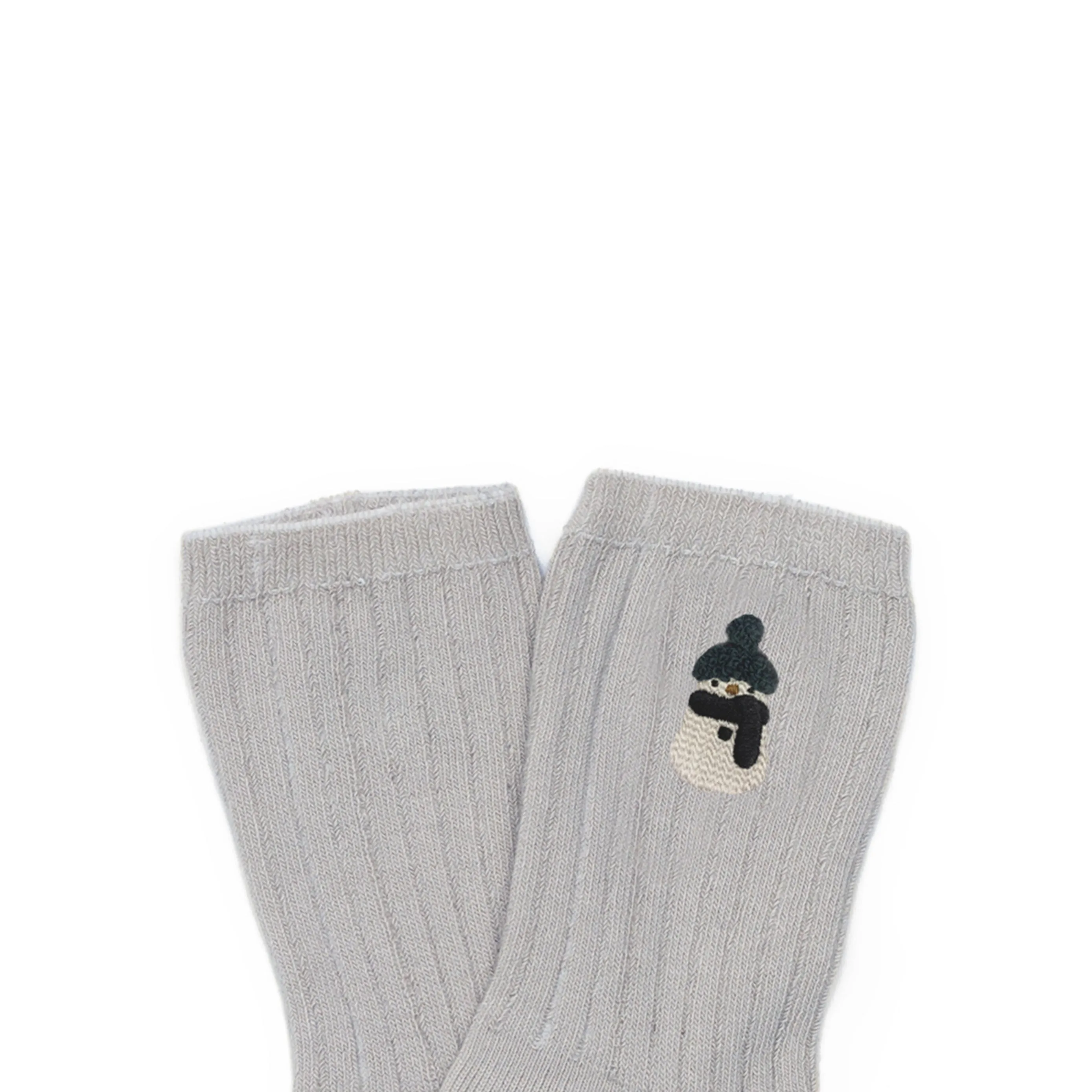 Donsje Lala Socks |Snowman | Soft grey