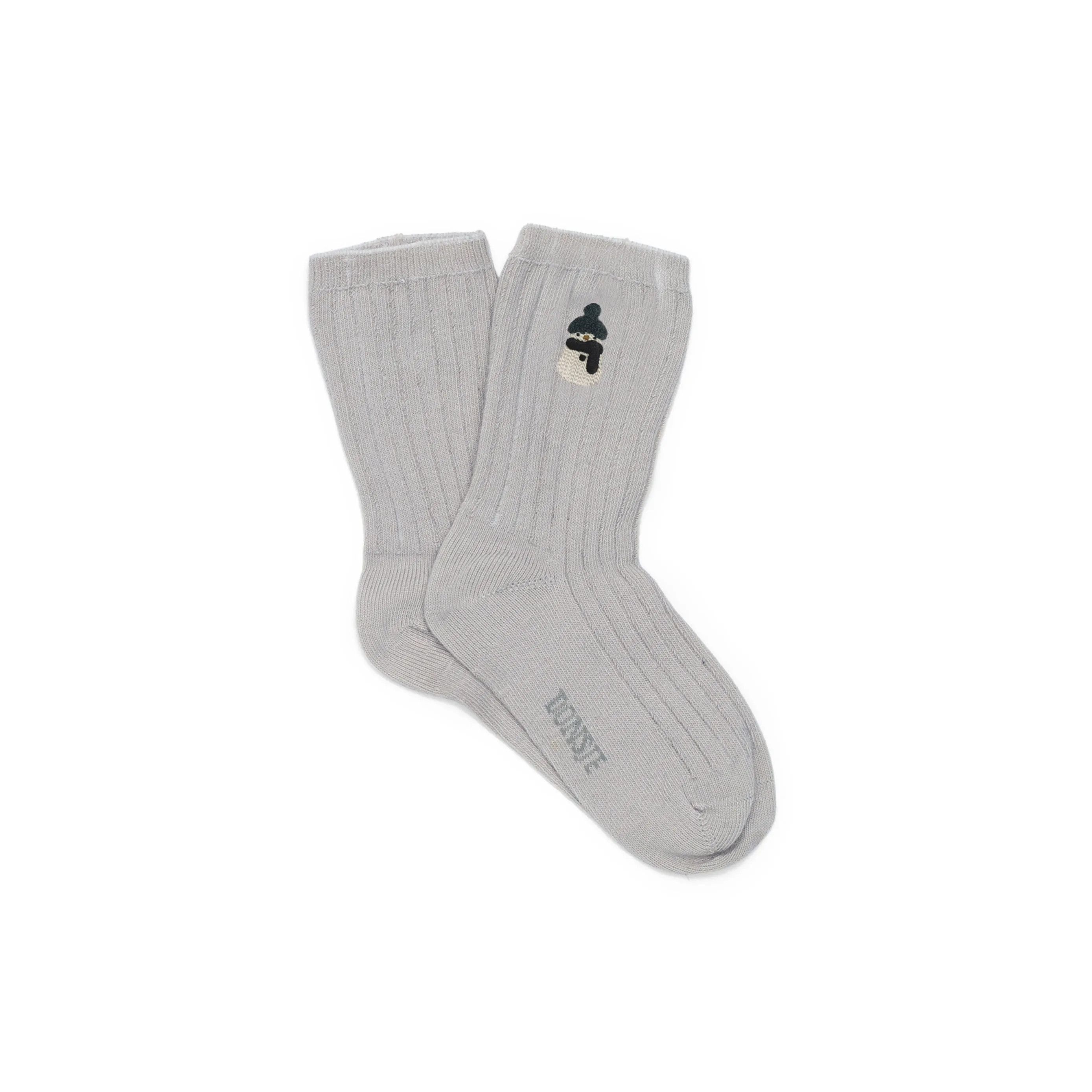 Donsje Lala Socks |Snowman | Soft grey