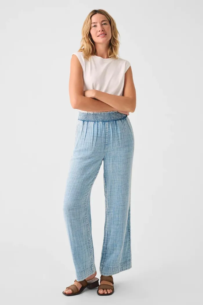 Dream Cotton Gauze Wide Leg Pant