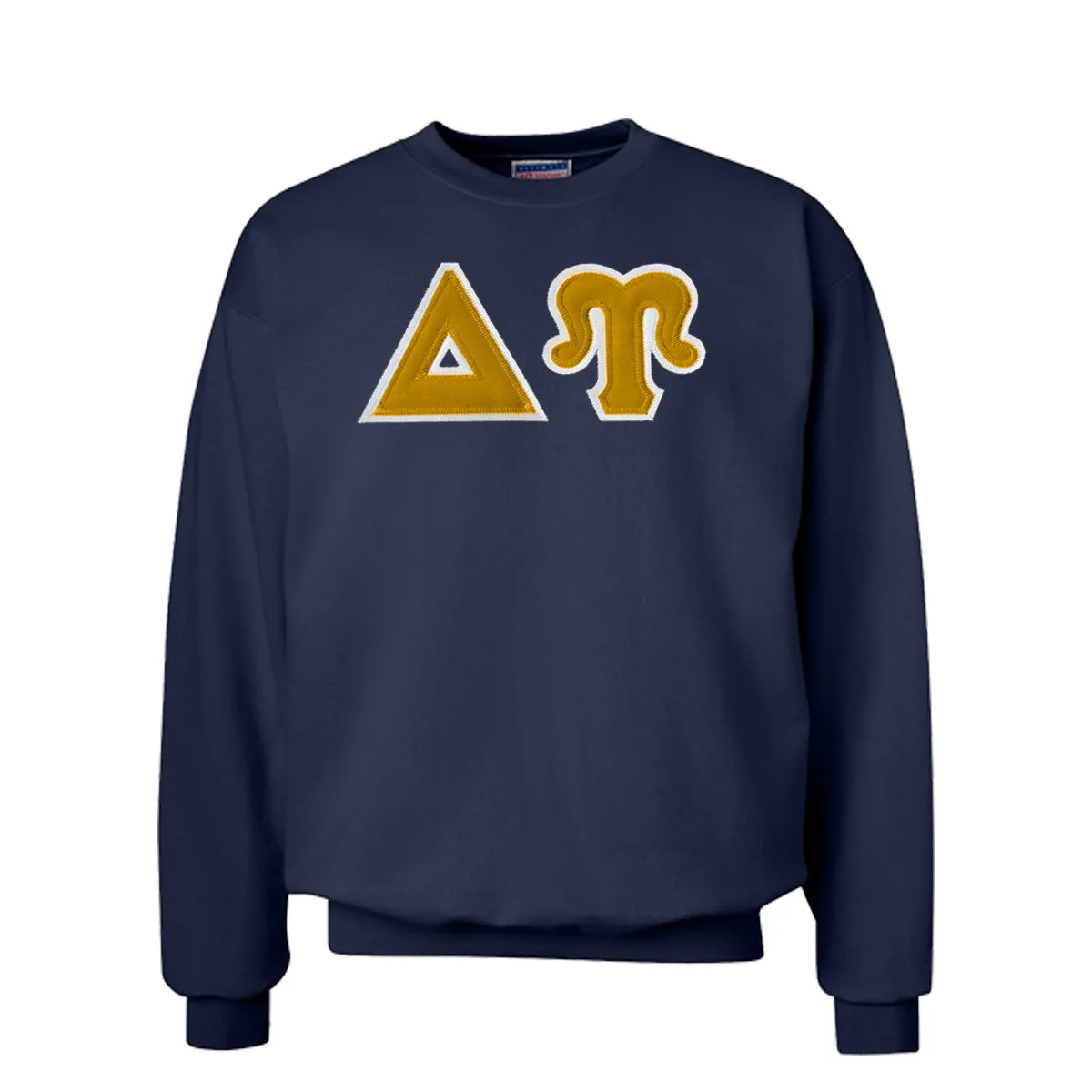 DU Navy Crew Neck Sweatshirt with Sewn On Letters