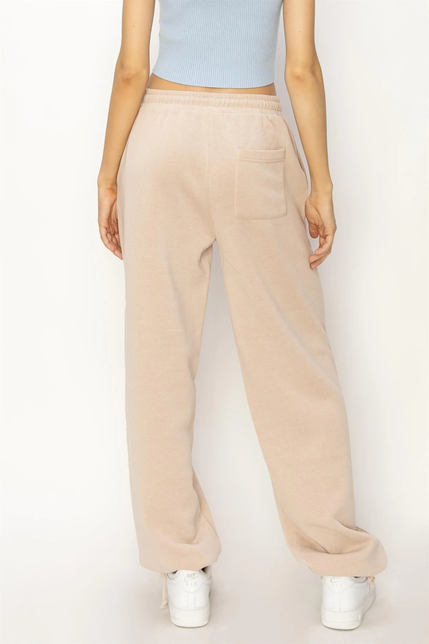 DZ24A840-High Waist Wide Leg Drawstring Pants