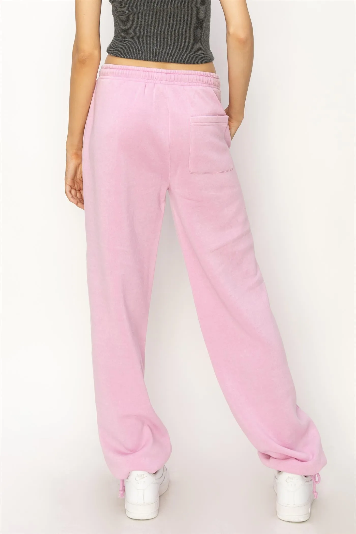 DZ24A840-High Waist Wide Leg Drawstring Pants