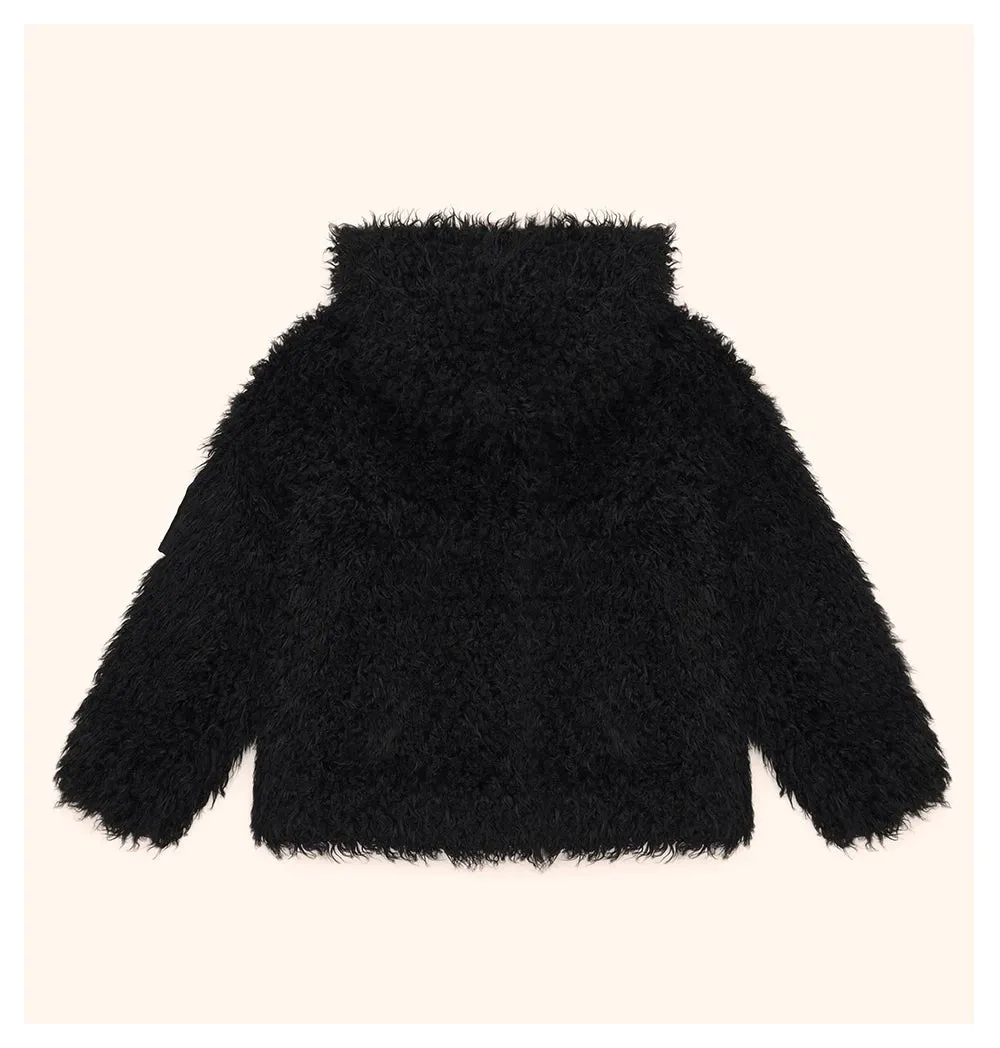 Georgia Teddy Fleece Fur Hoodie Thick Warm Jacket