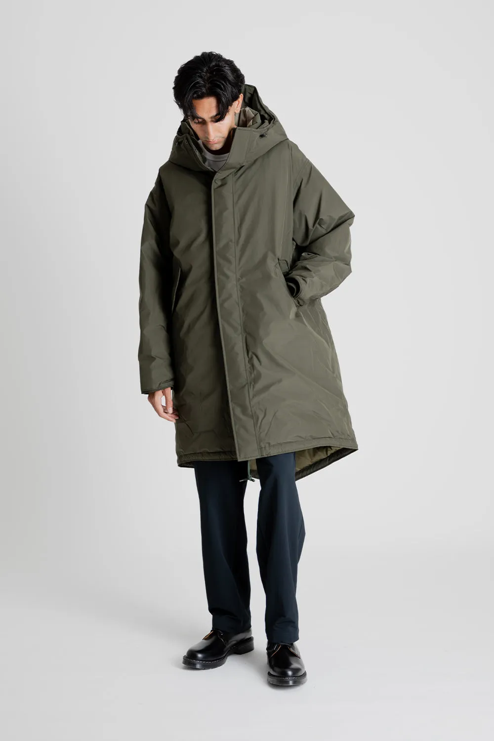 GORE-TEX Long Down Coat - Khaki Green