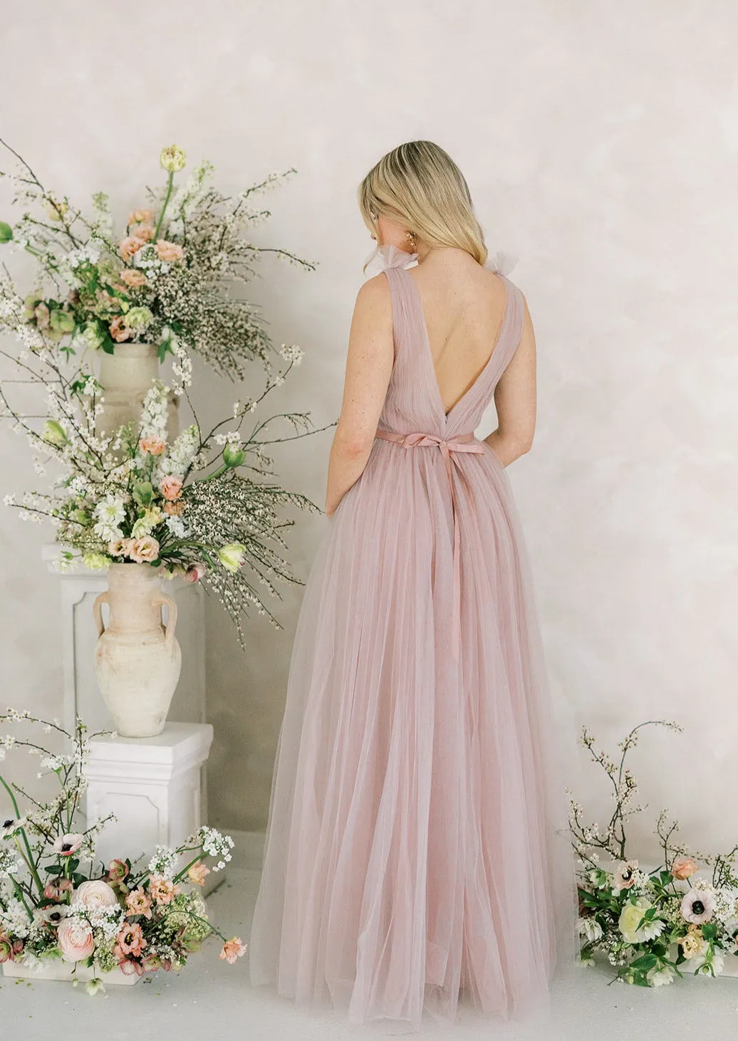 Grace Bridesmaid Dress In Smoked Orchid Super Soft Tulle