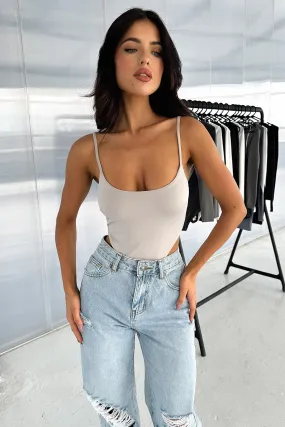 Hallie Bodysuit - Light Grey