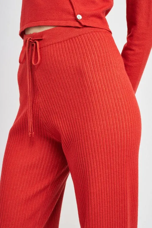 HIGH WAIST BAGGY LOUNG PANTS