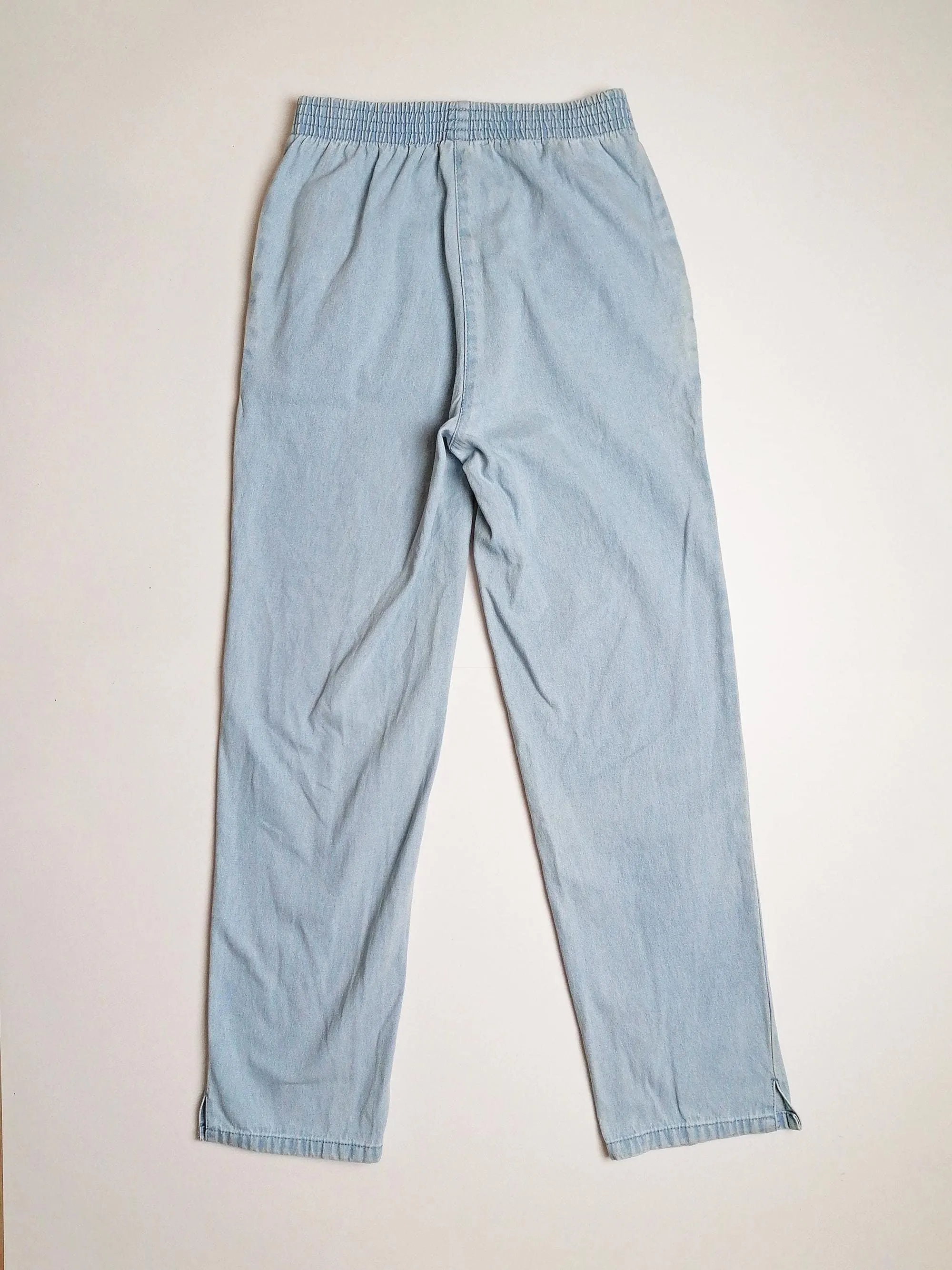 High Waist Elastic Mom Jeans - size S-M