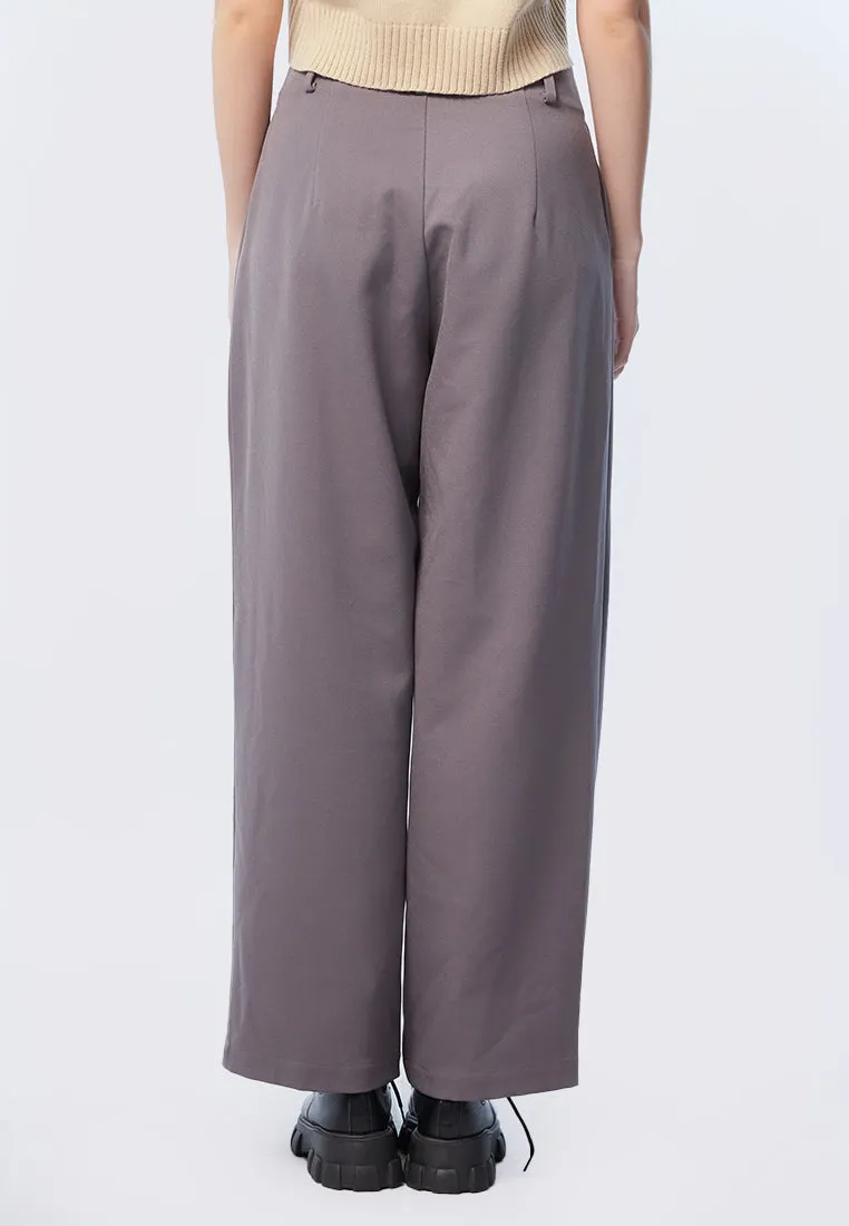 High Waist Tailored Trousers