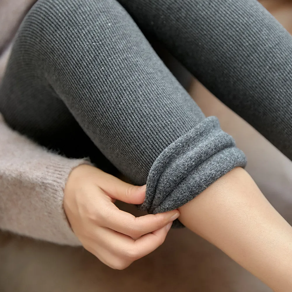 High Waist Winter Warm Stretch Leggings