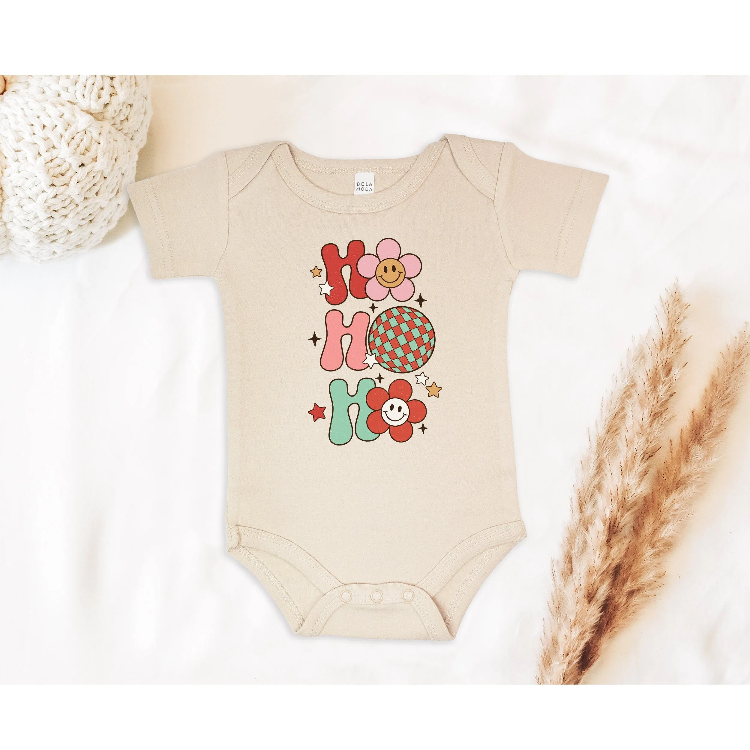 Ho Ho Ho Baby Christmas Bodysuit