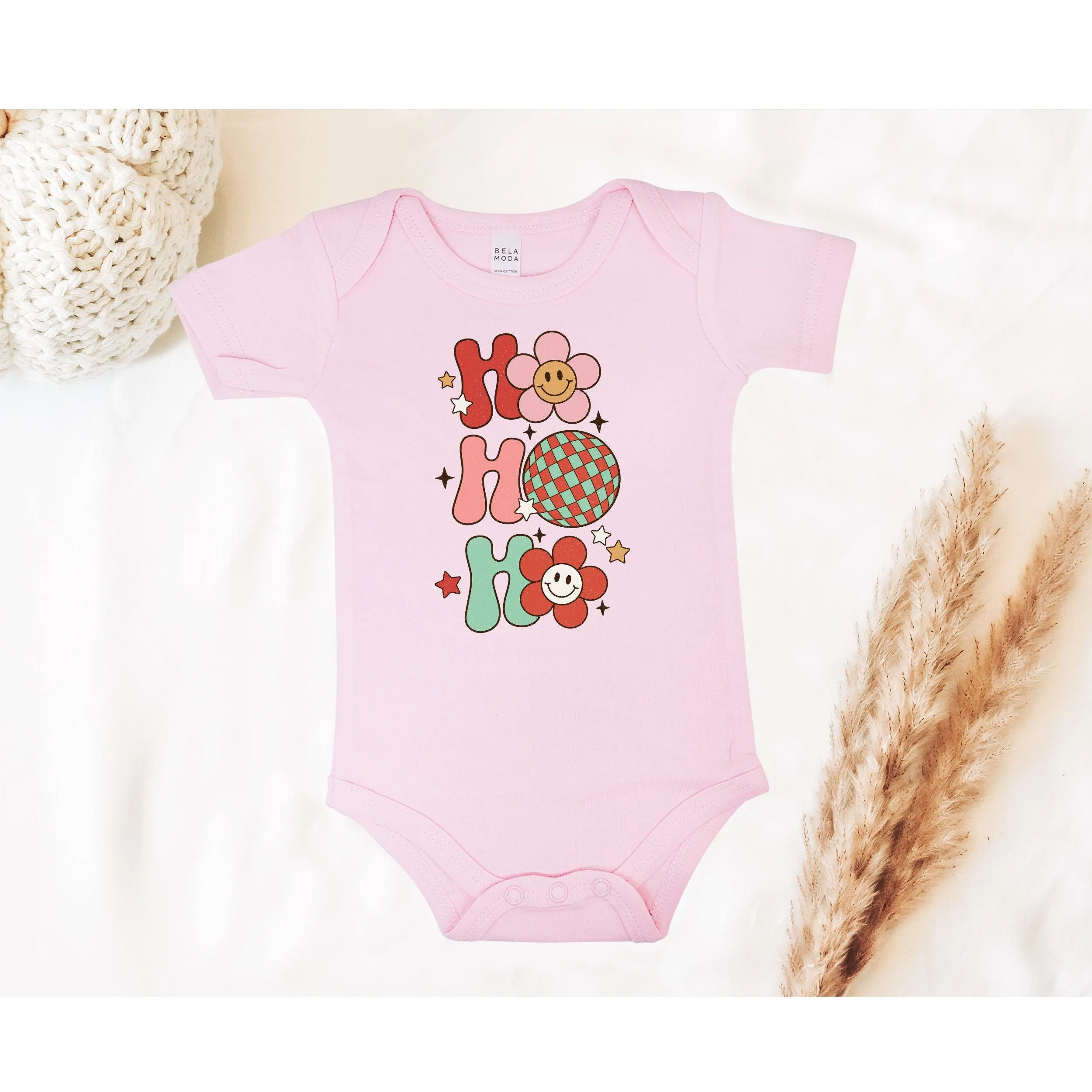 Ho Ho Ho Baby Christmas Bodysuit