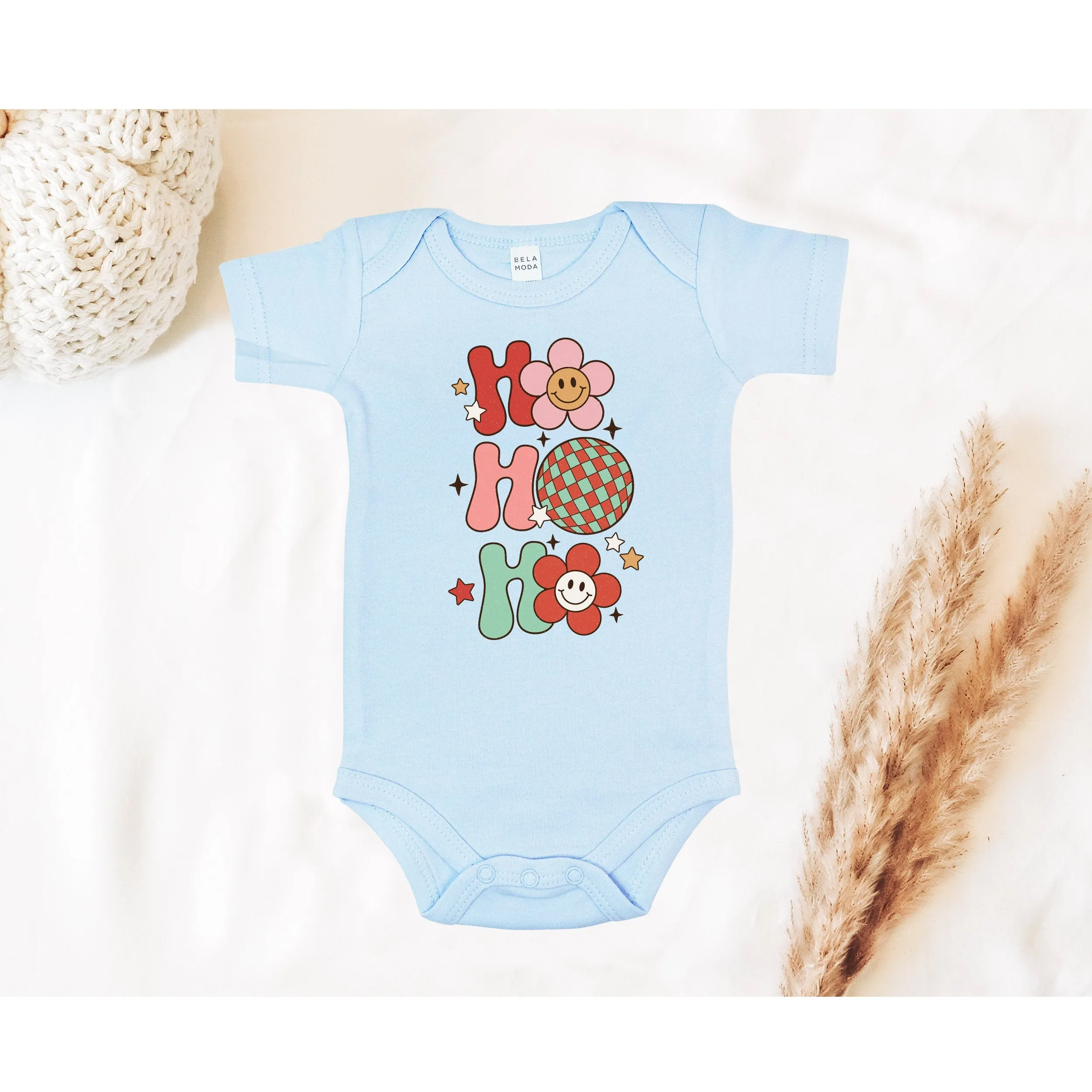 Ho Ho Ho Baby Christmas Bodysuit